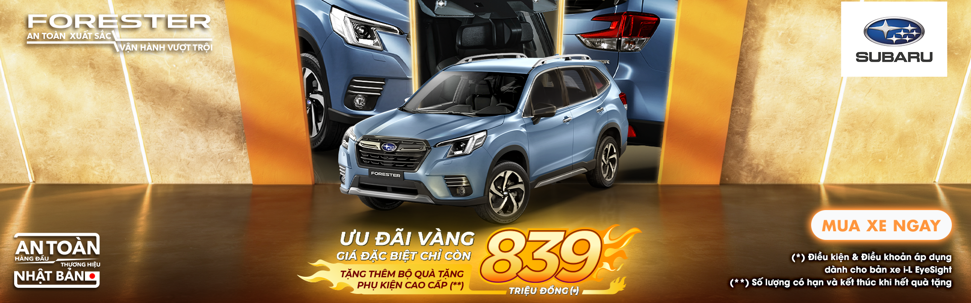 CHƯƠNG TRÌNH KHUYẾN MẠI THÁNG 06/2026 DÀNH CHO XE SUBARU FORESTER