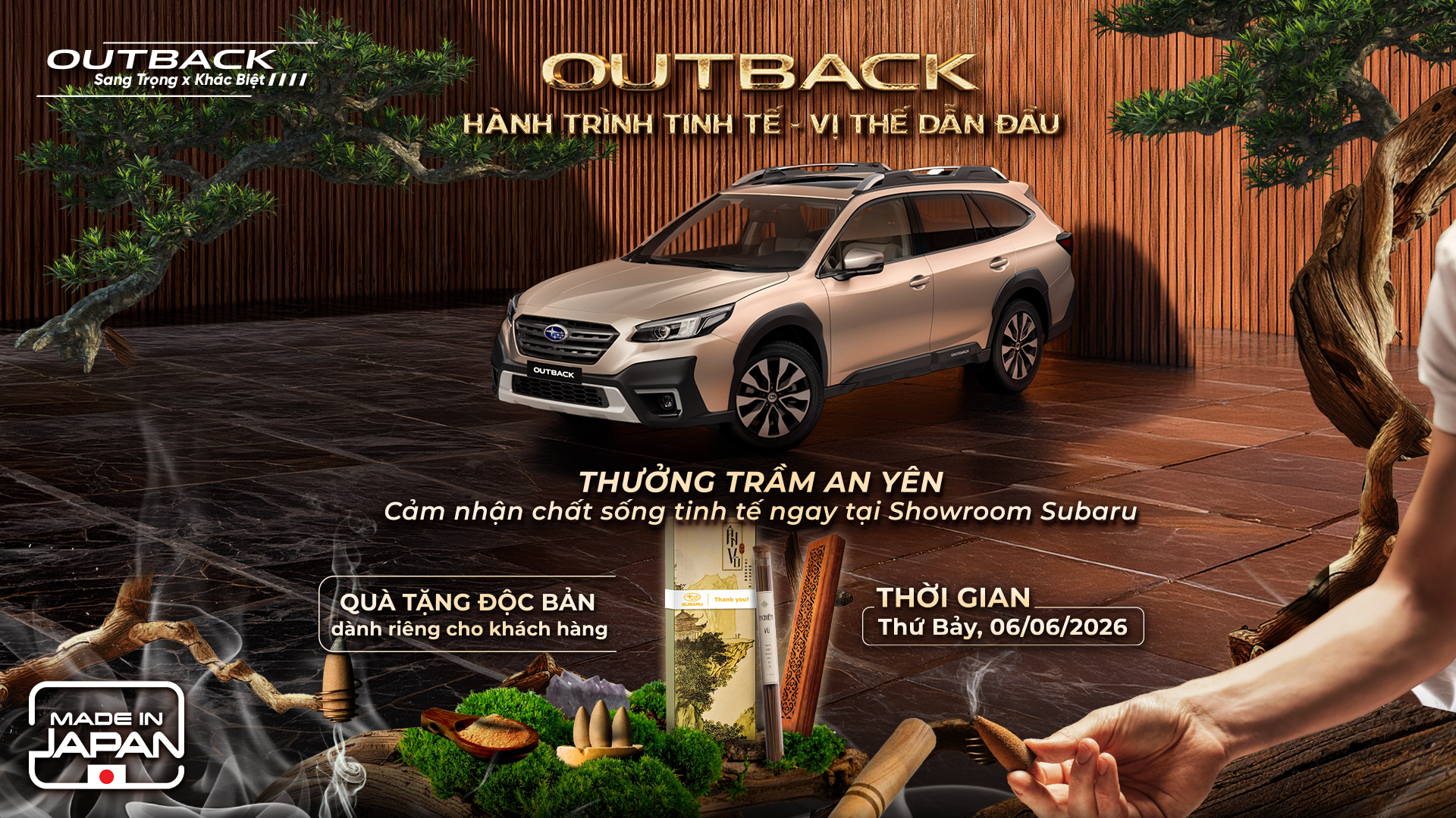 WORKSHOP THƯỞNG TRẦM AN YÊN CÙNG SUBARU OUTBACK