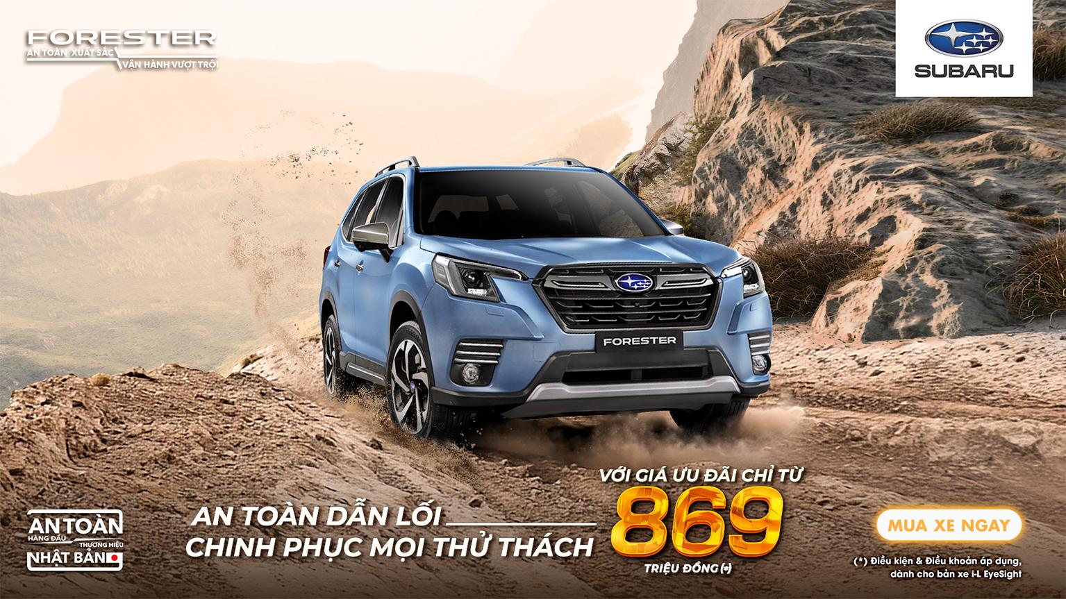 CHƯƠNG TRÌNH KHUYẾN MẠI THÁNG 05/2026 DÀNH CHO XE SUBARU FORESTER