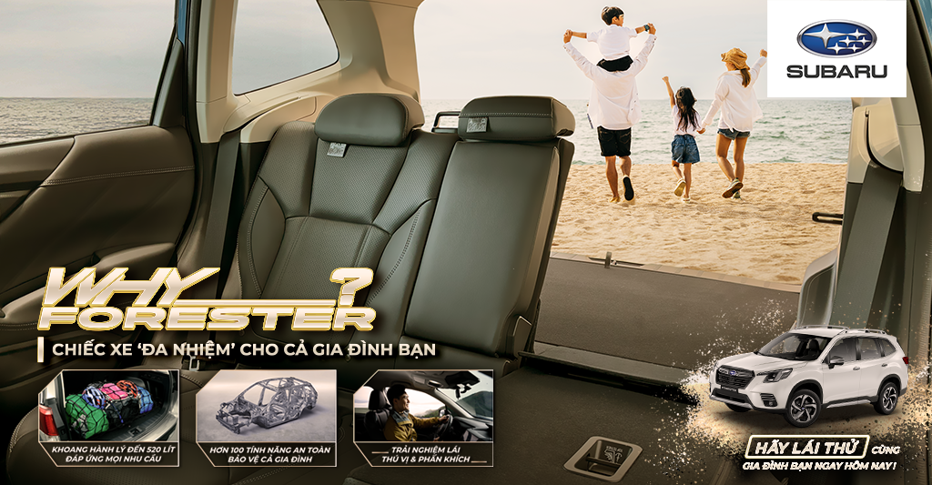 Subaru Forester – An toàn toàn diện với hơn 100 tính năng bảo vệ